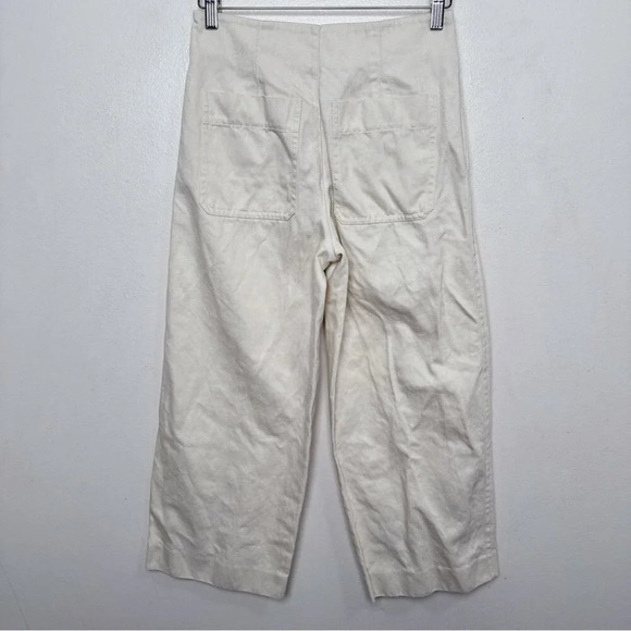 Vince Womens 0 Beige High Rise Wide Leg Trouser - Picture 12 of 12